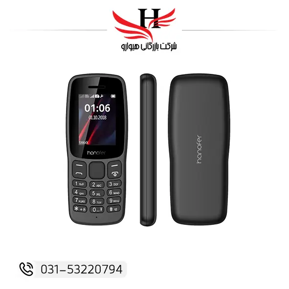 موبایل دو سیم‌کارت HANOFER V6 مناسب خرید عمده از هیوارو در شهرضا، اصفهان و تهران